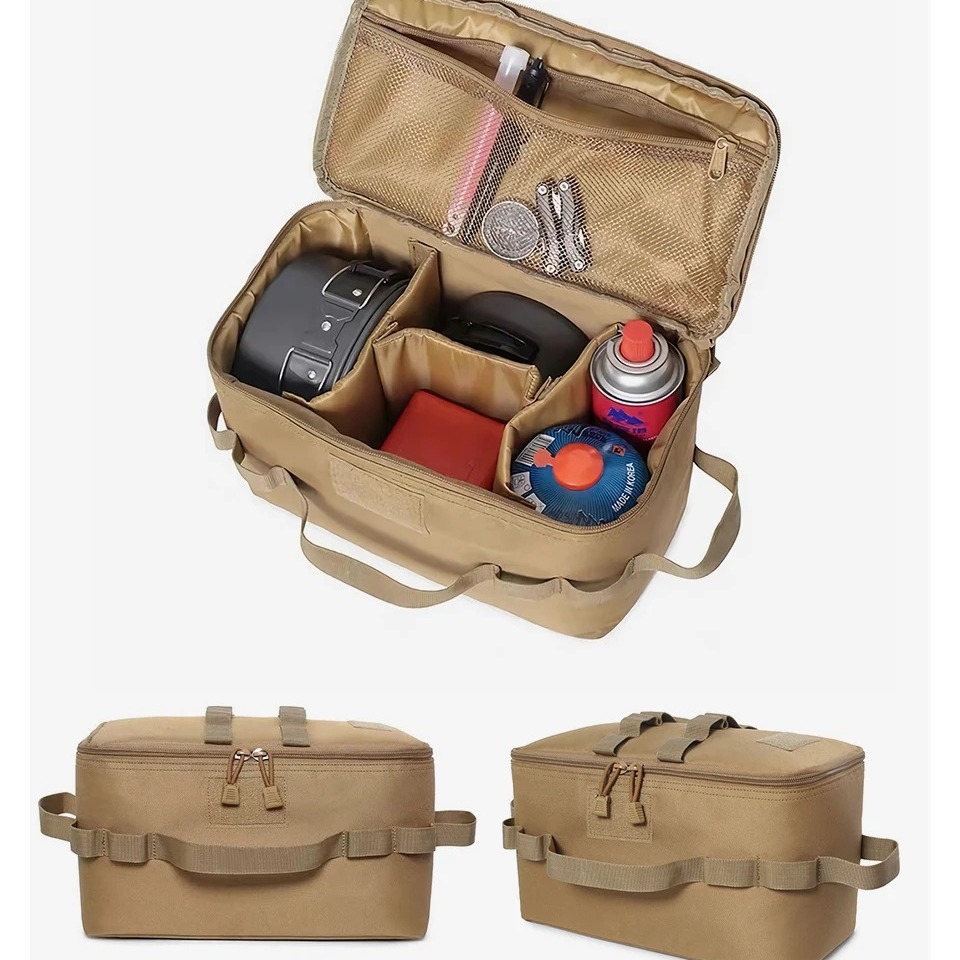 Camping Cooking Utensil Set - Outdoor Camping Gas Tank Storage Bag