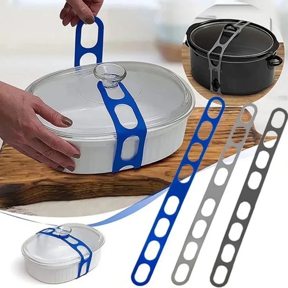 Camping Cooking Hardware - Reusable Silicone Elastic Pot Lid Holder