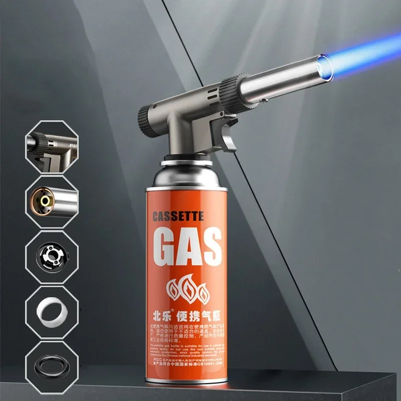 Camping Cooking Torch - Metal Gas Burner Torch Flame Gun