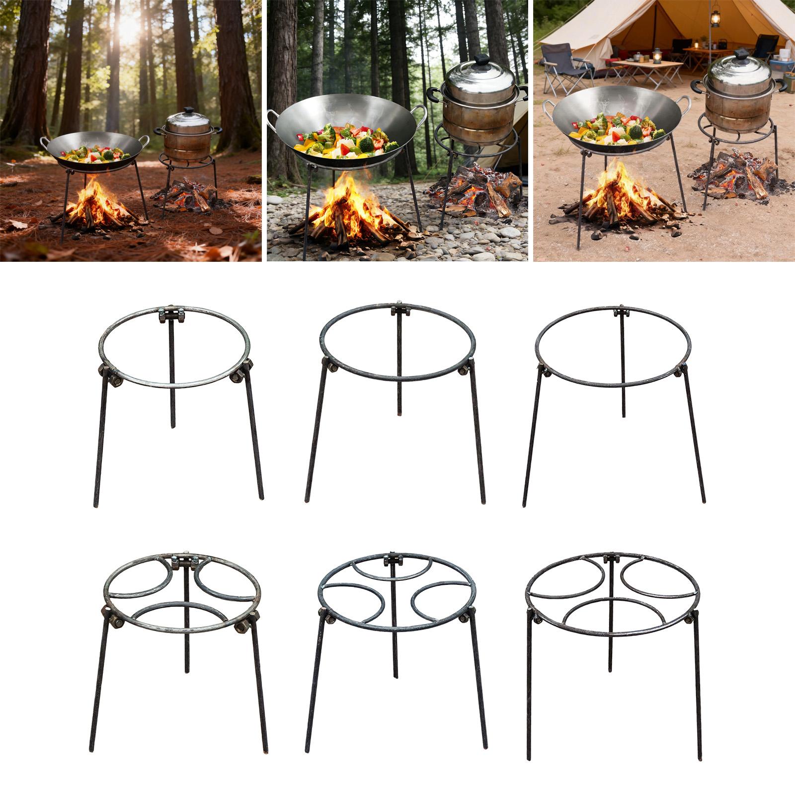 Camping Cooking Dutch Oven - Portable Campfire Tripod Grill Cooking Stand