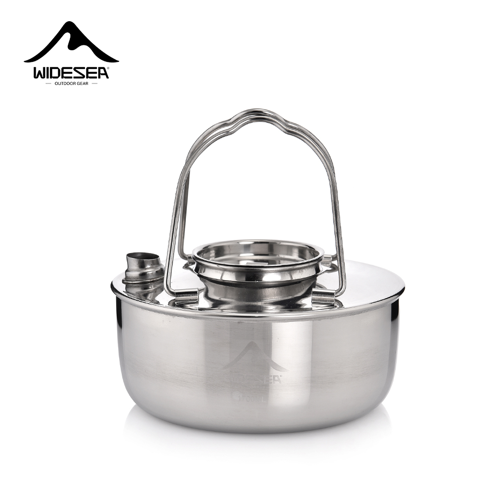 Camping Cooking Utensil Set - Widesea Camping Outdoor 1.7L SS304 Stainless