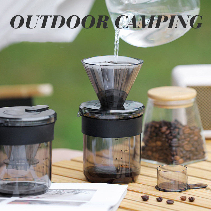 Camping Cooking Accessories - Hand-brew Three-in-one Coffee Pot With Scale