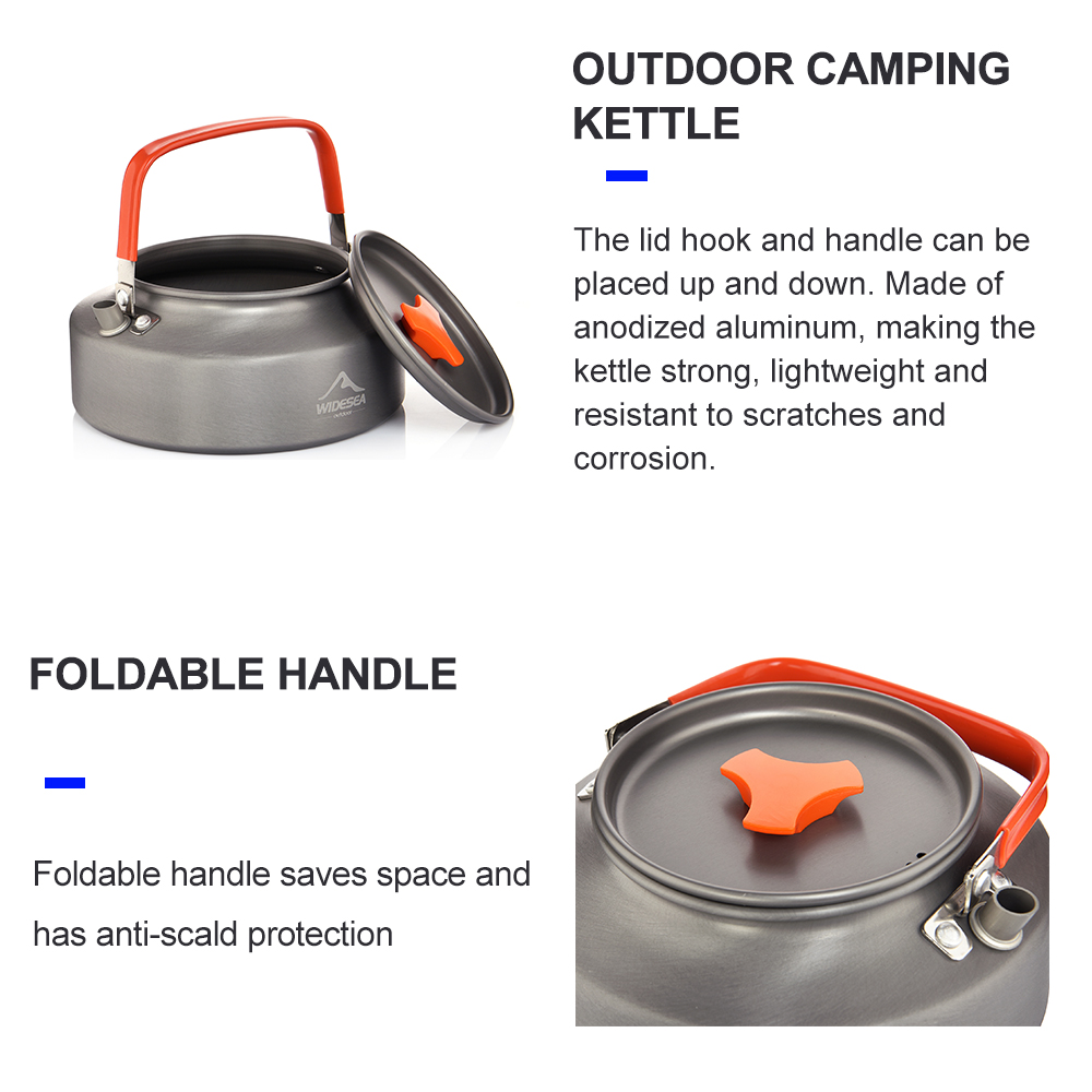 Widesea 1.1L 2L1.5L Camping Wa - Camping Cooking Utensil Set recension och pris