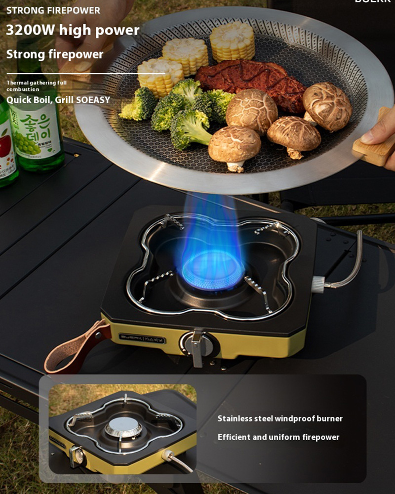 Buerk Desktop Outdoor Gas Stov - Camping Cooking Propane recension och pris