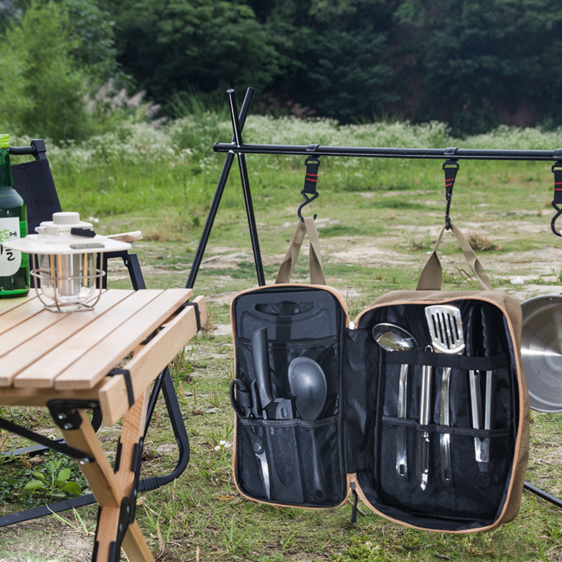 8pcs Camping Kitchen Cookware  - Camping Cooking Utensil Set recension och pris