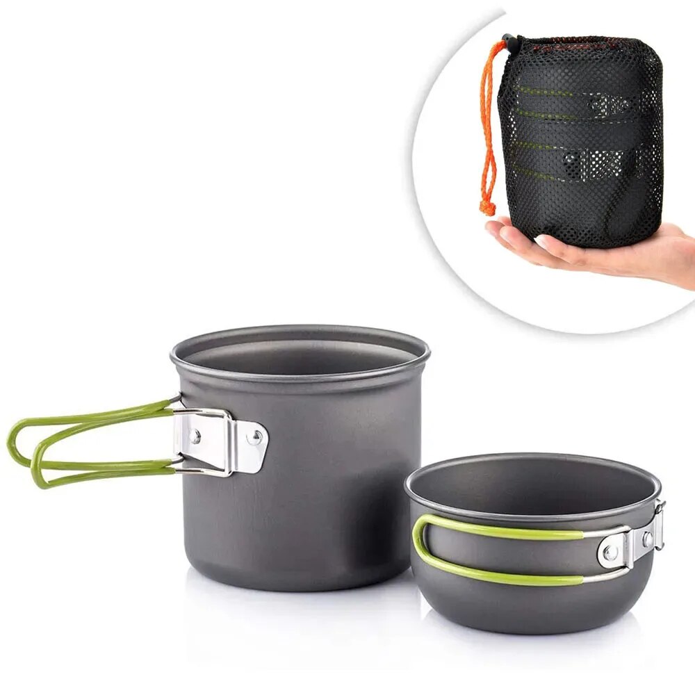 Camping Cookware Mess Kit Ultr - Camping Cooking Gear Set recension och pris