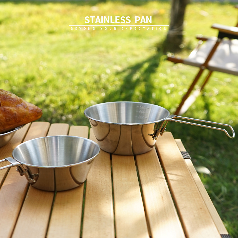 1pc Outdoor Folding Bowl Stain - Camping No Cooking Meals recension och pris