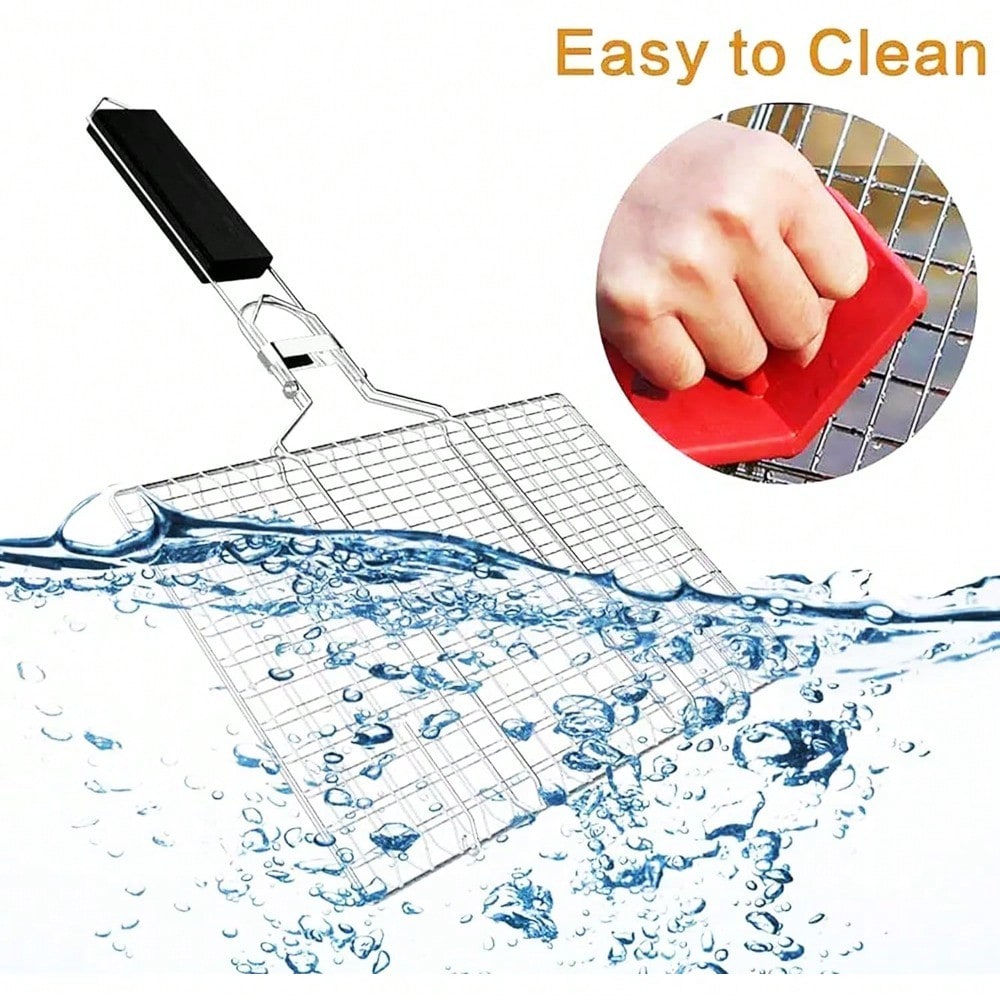 Portable Grilling Basket Foldi - Camping Cooking Basket recension och pris