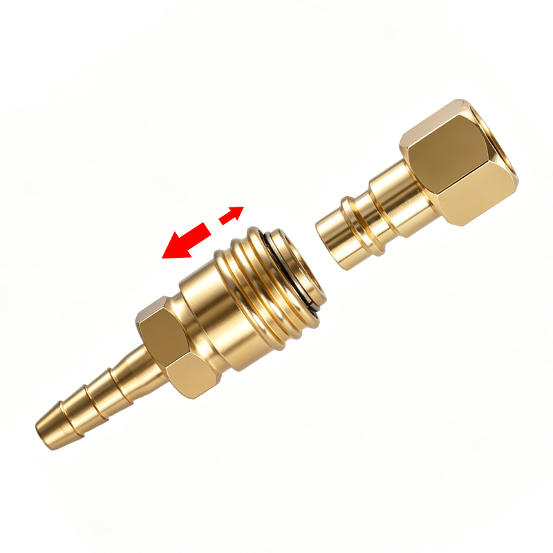 8mm Brass LPG Gas Quick Releas - Camping Cooking Propane recension och pris
