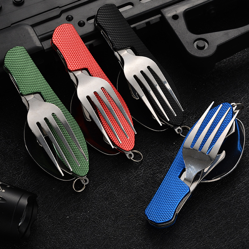4 in1 Foldable Camping Utensil - Camping Cooking And Cutlery Set recension och pris
