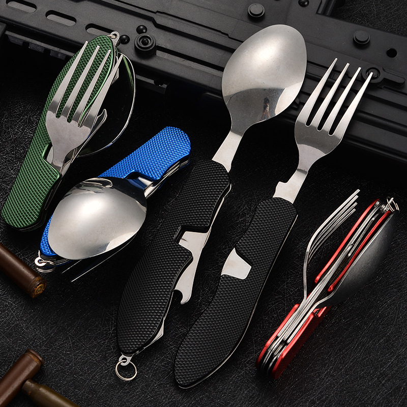 4 in1 Foldable Camping Utensil - Camping Cooking And Cutlery Set recension och pris