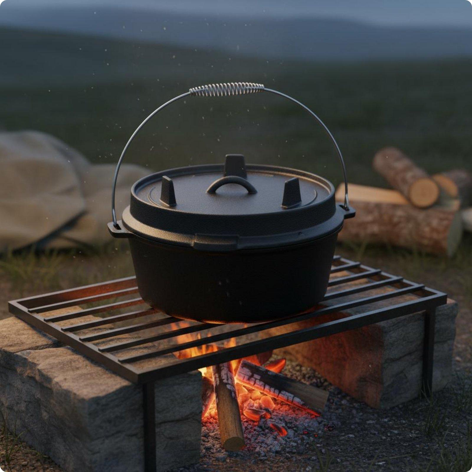 Outdoor Cast Iron Dutch Oven U - Camp Dutch Oven Cast recension och pris