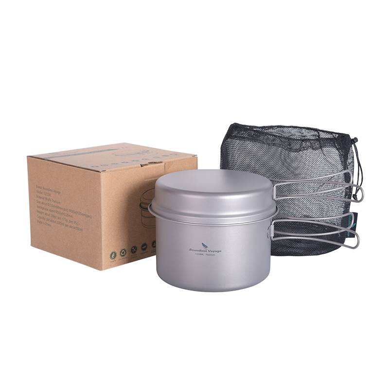 Boundless Voyage Titanium Pot  - Camping Cooking Frying Pan recension och pris