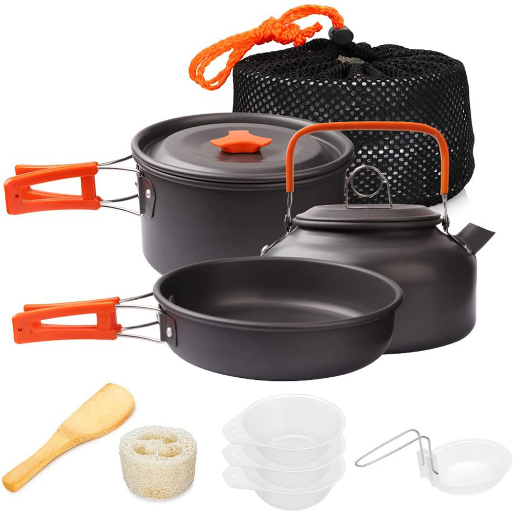1pcs/1set Camping Cookware Kit - Camping Cooking Gear Set recension och pris