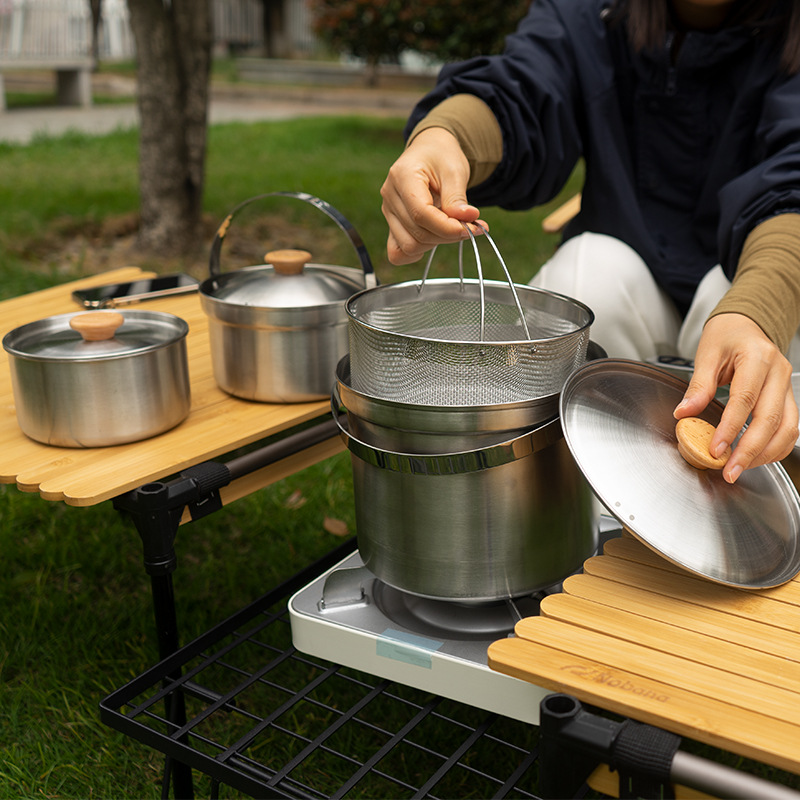 NOBANA Newest Outdoor Stainles - Camping Cooking Gear Set recension och pris