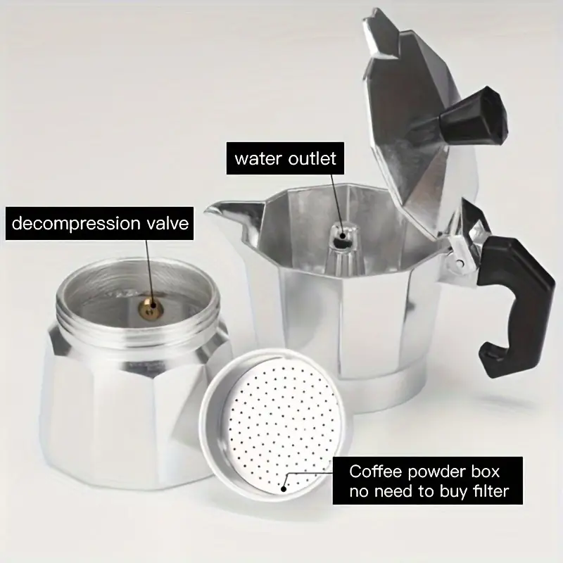 Classic Aluminum Moka Pot 50-3 - Camping Cooking Accessories recension och pris