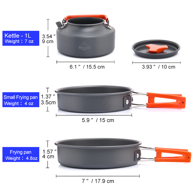 Widesea Camping Outdoor Cookwa - Camping Cooking Gear Set recension och pris