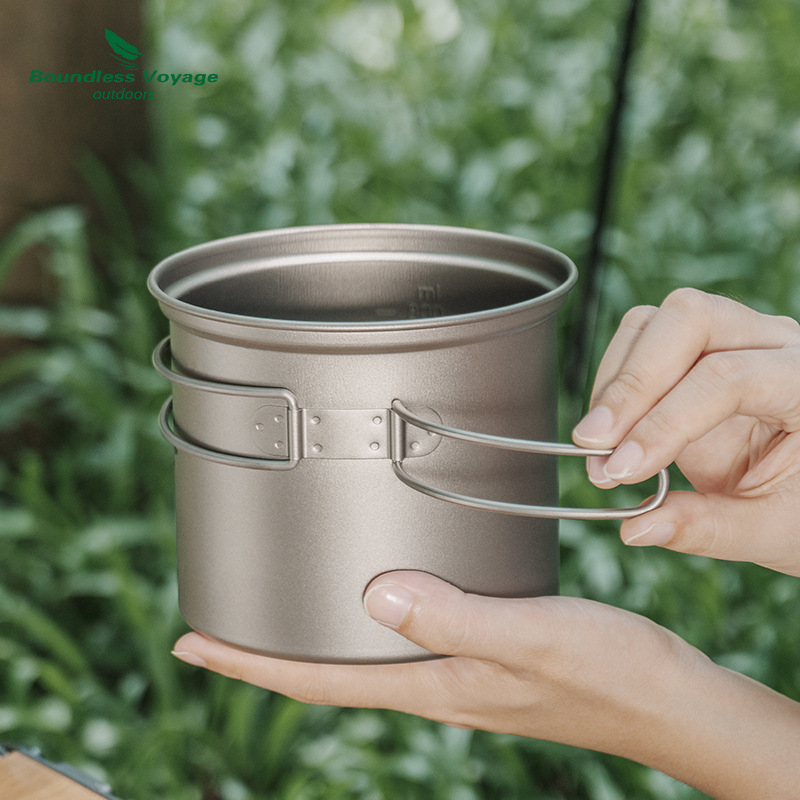 Pure Titanium Folding Boiling  - Camping Cooking Frying Pan recension och pris