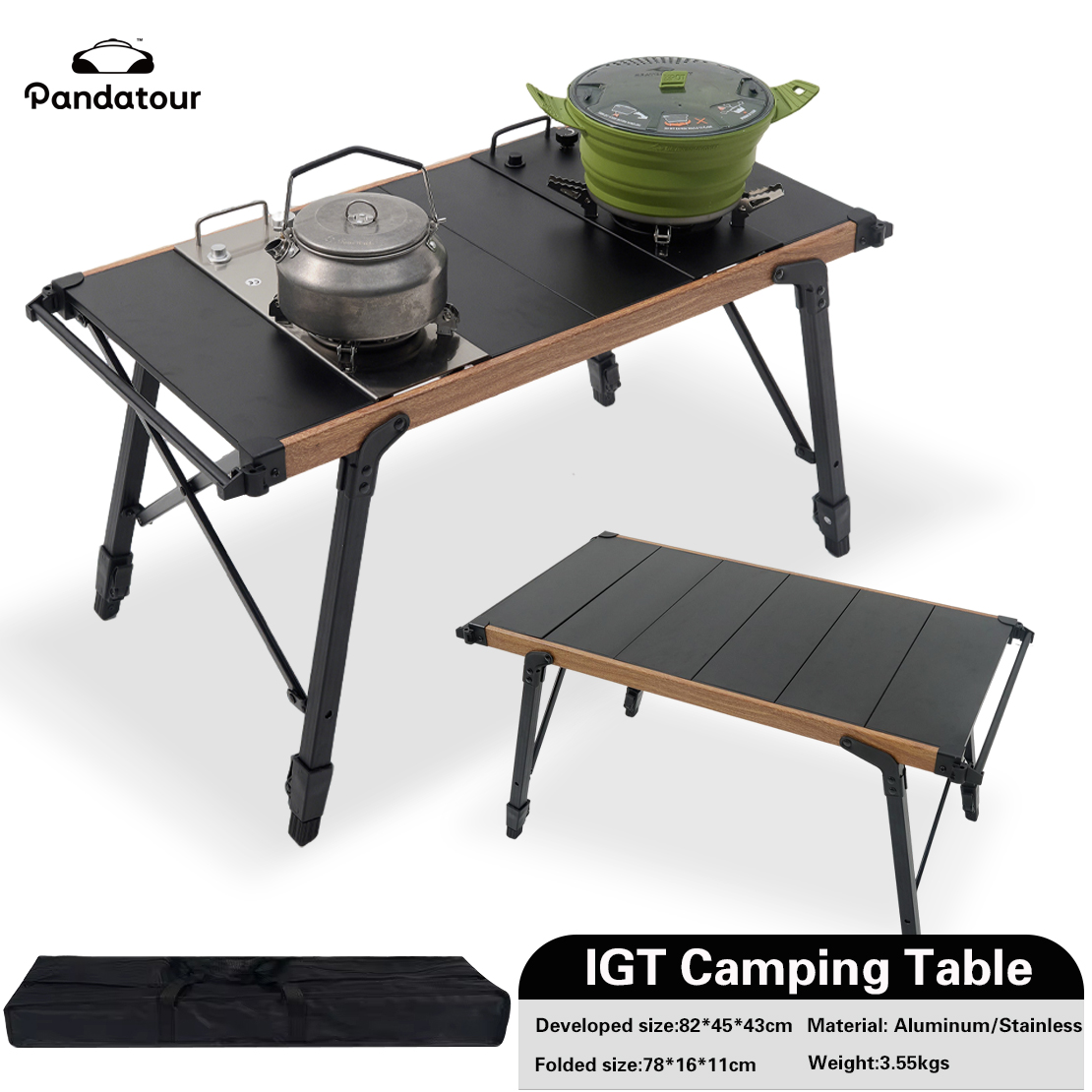 Pandatour IGT Camping Table Fo - Camping Cooking Set Compact recension och pris