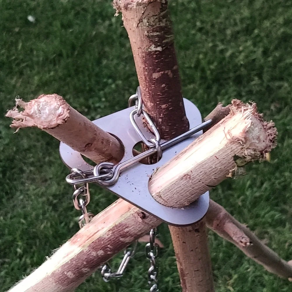 Stainless Steel Camping Tripod - Camping Cooking Gear Set recension och pris