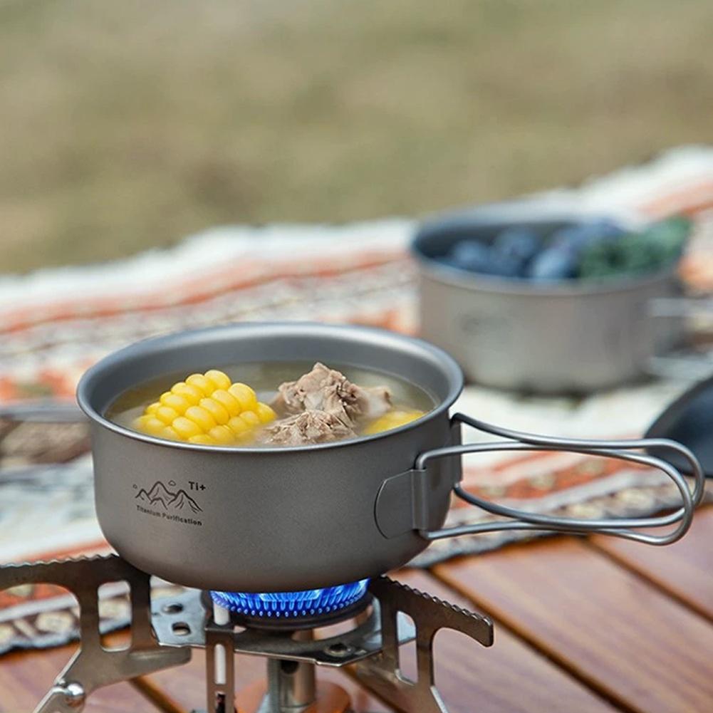 Ultralight Camping Pot Portabl - Camping No Cooking Meals recension och pris