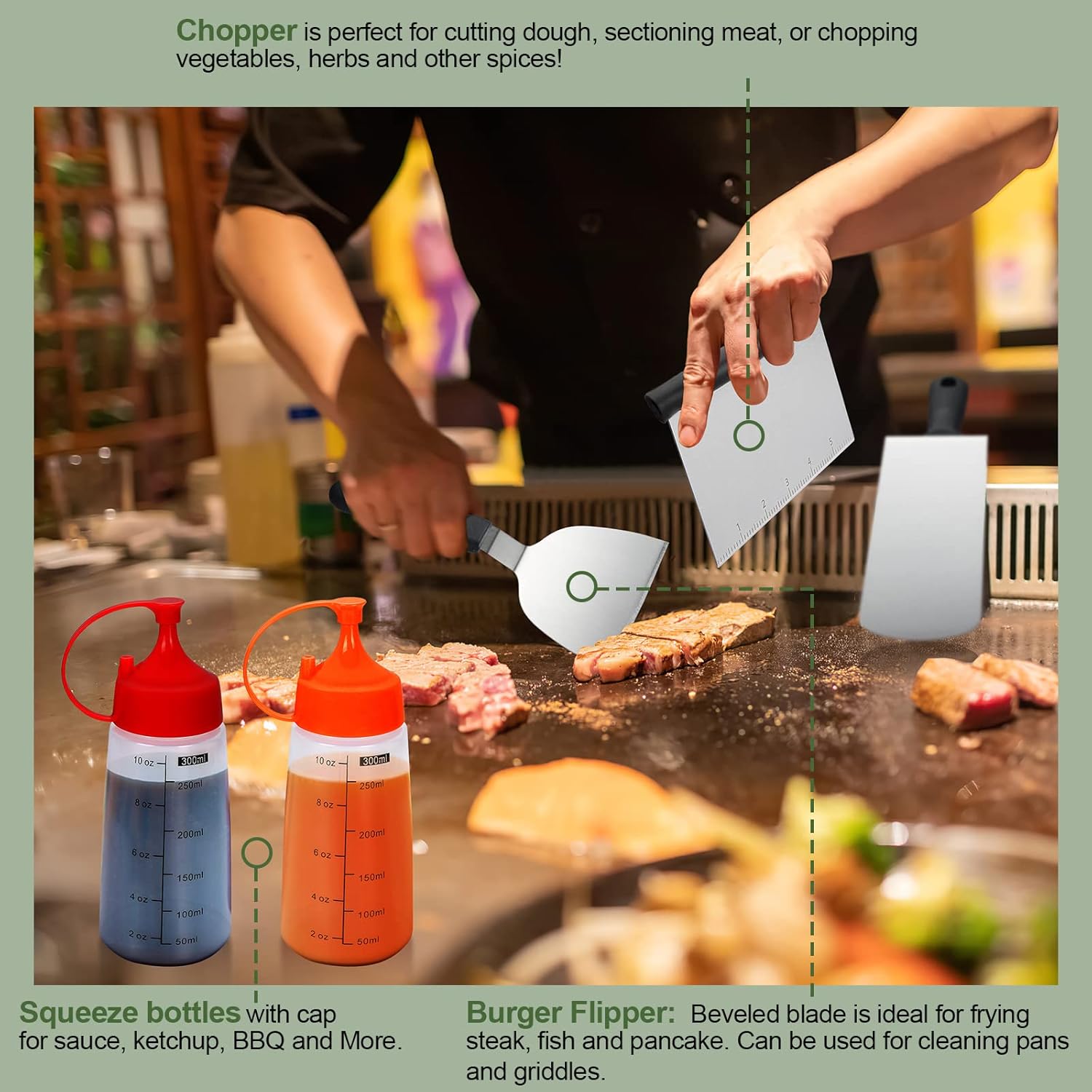 33Pcs Flat Top Griddle Accesso - Camping Cooking Gifts recension och pris