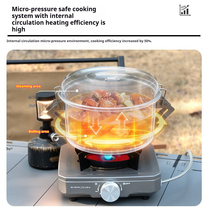 BUERK Outdoor Camping Steamer  - Camping Cooking Frying Pan recension och pris