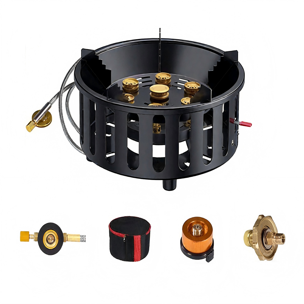 High-Power 7-Core 21000W Porta - Camping Cooking Equipment Gas recension och pris