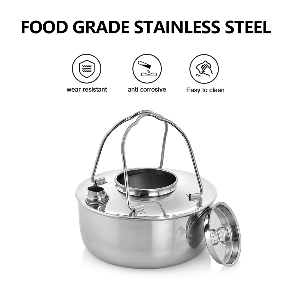 Widesea Camping Outdoor 1.7L S - Camping Cooking Utensil Set recension och pris