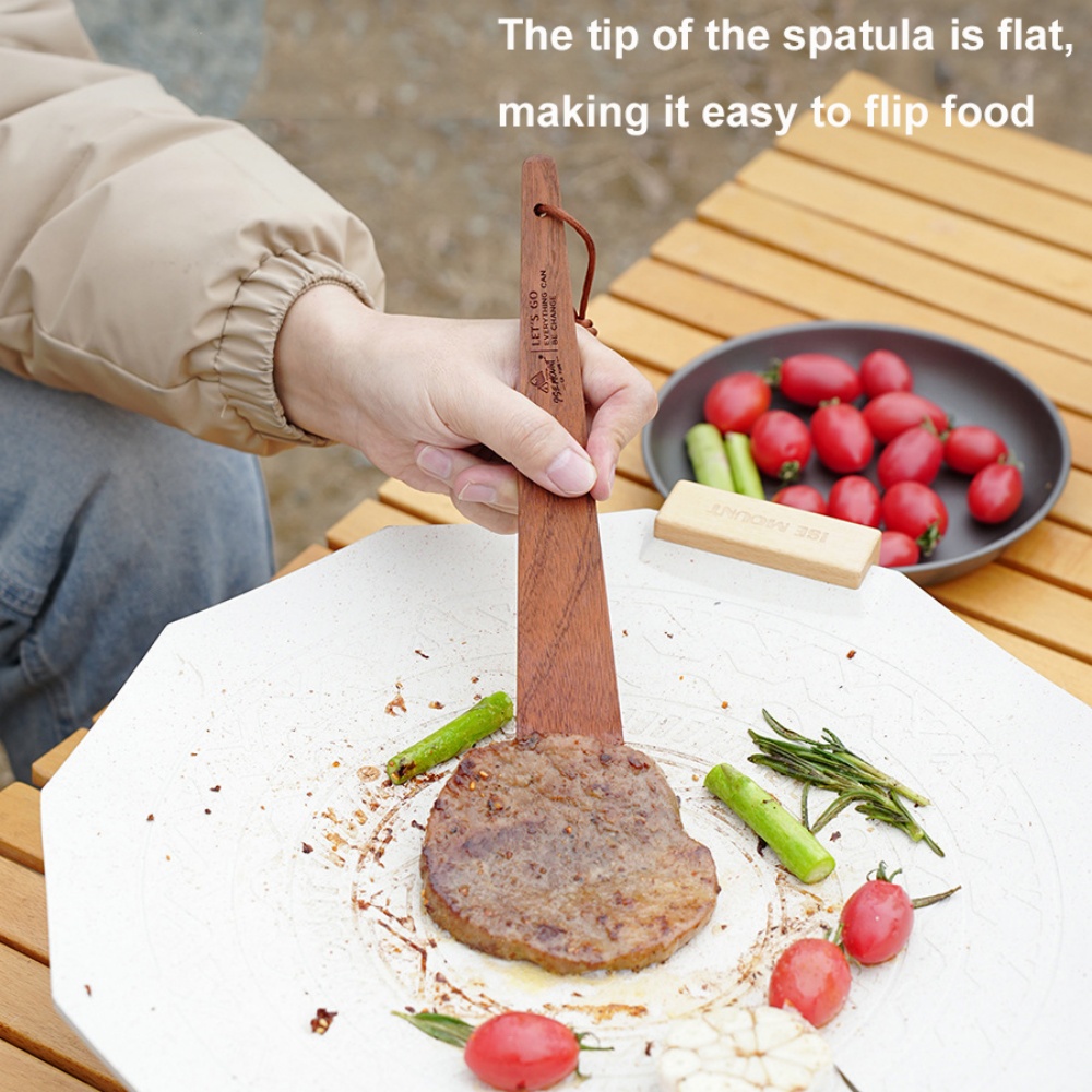 Outdoor Camping Wooden Spatula - Camping Cooking Hardware recension och pris