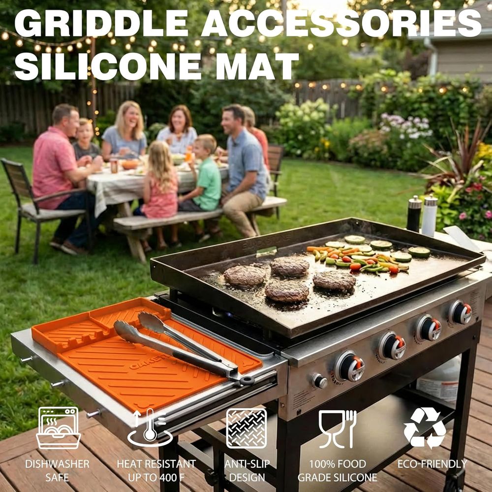 Silicone Grill Mats or Griddle - Camping Cooking Accessories recension och pris