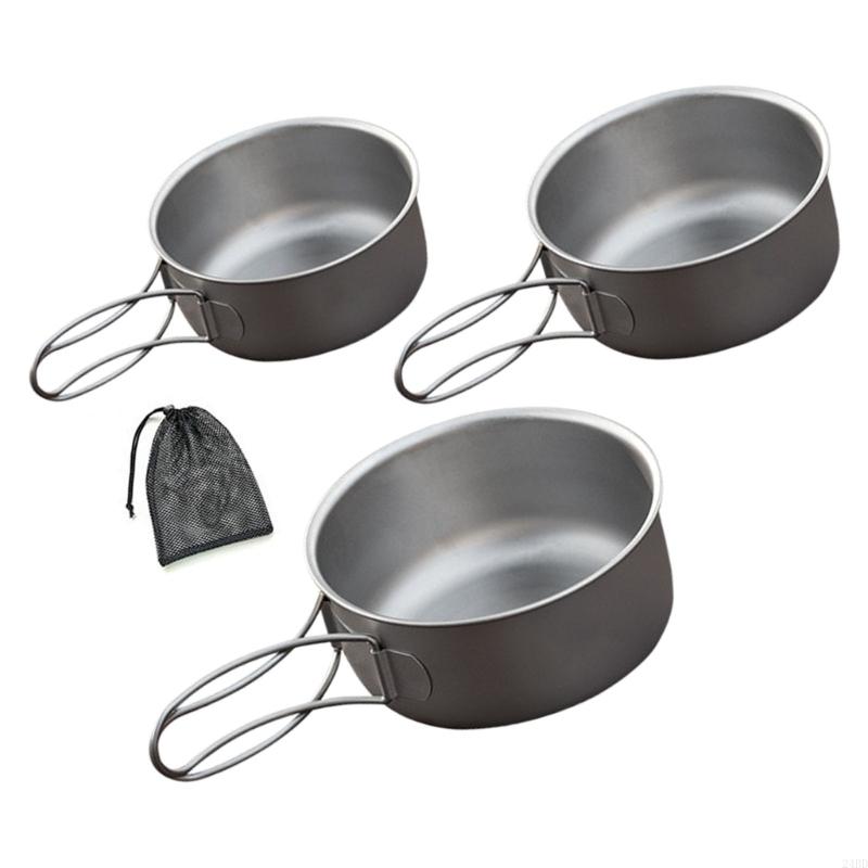 Metal Camping Bowl with Wire H - Camping No Cooking Meals recension och pris