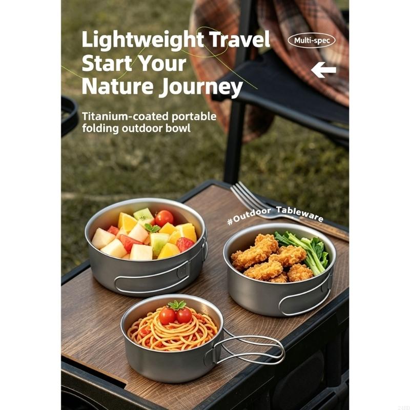 Metal Camping Bowl with Wire H - Camping No Cooking Meals recension och pris