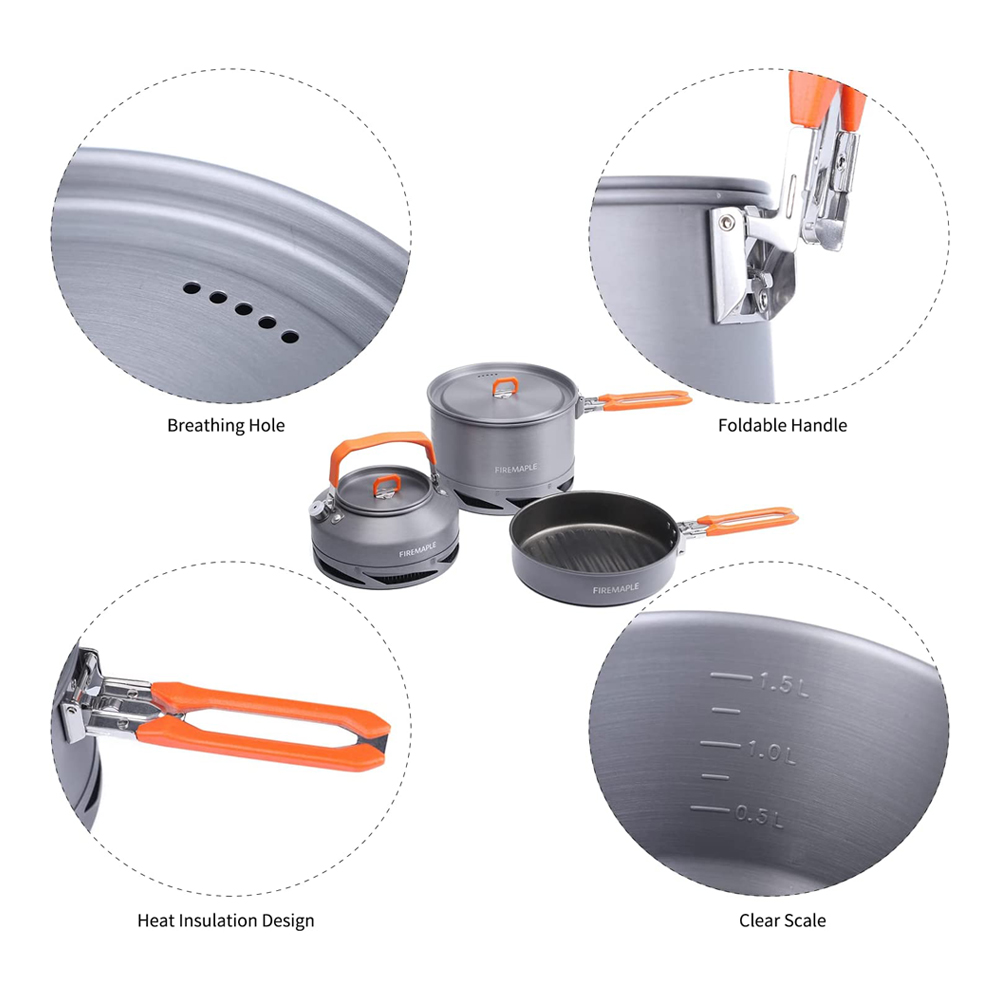 Fire Maple Camping Cookware Ut - Camping Cooking Gear Set recension och pris