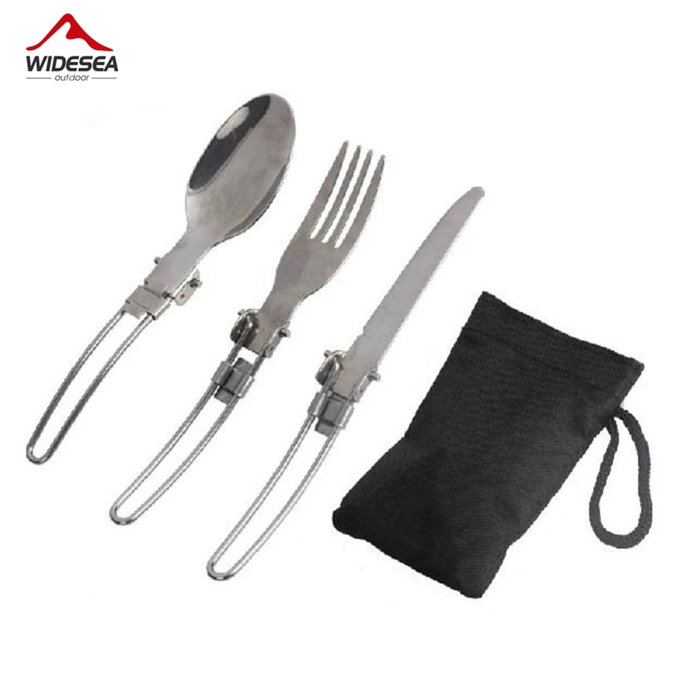 3 pcs 1 set portable outdoor c - Camping Cooking And Cutlery Set recension och pris